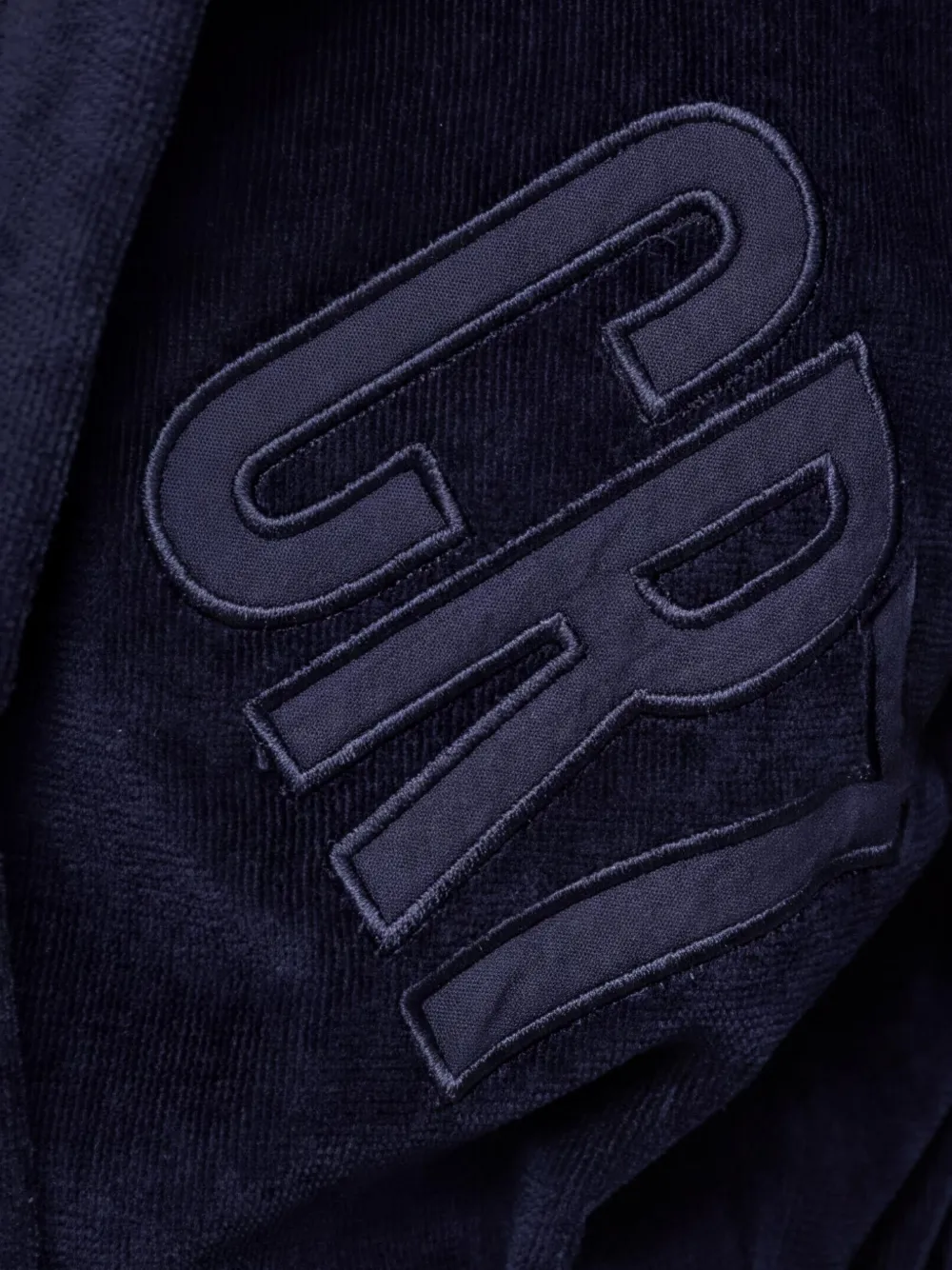 CR7 CRISTIANO RONALDO Avondjurk met capuchon en logopatch Blauw