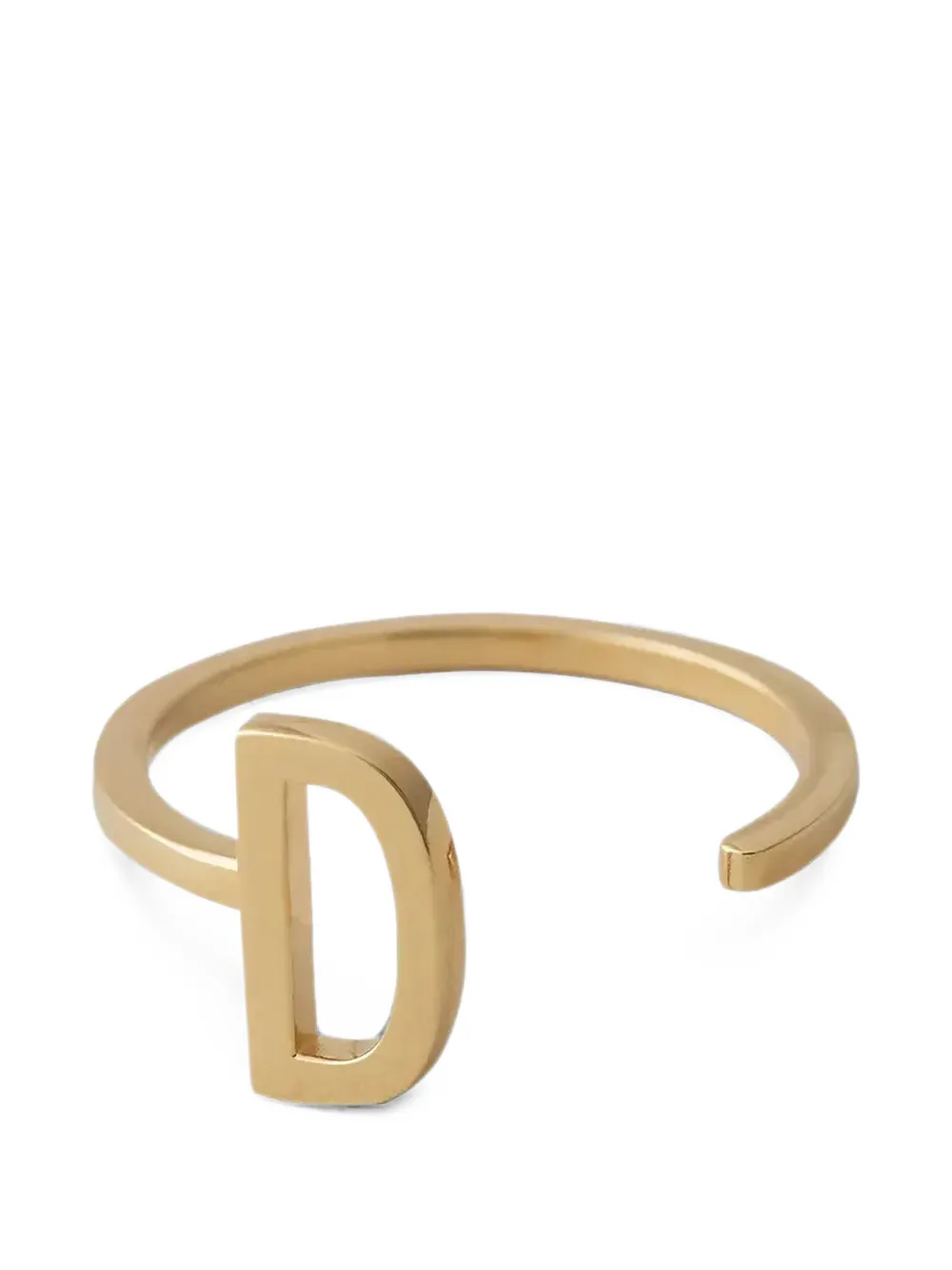 Design letters Anello con motivo lettera - Oro