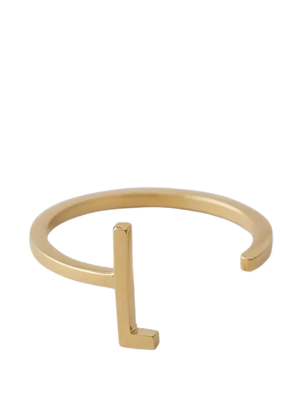 Design letters Anello con motivo lettera - Oro