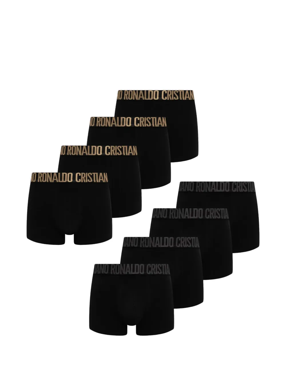 CR7 CRISTIANO RONALDO logo-waistband trunk briefs (set of eight) - Schwarz