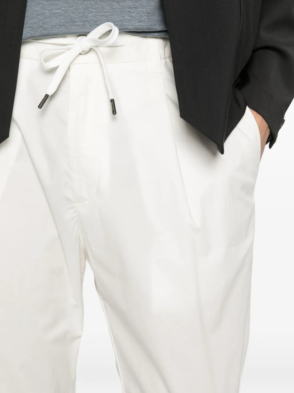 Herno Broek met trekkoord Wit