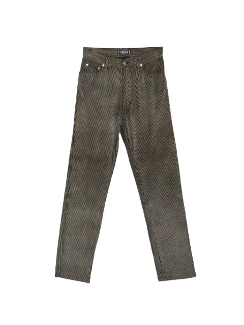 Versace Pre-Owned 1990s striped trousers