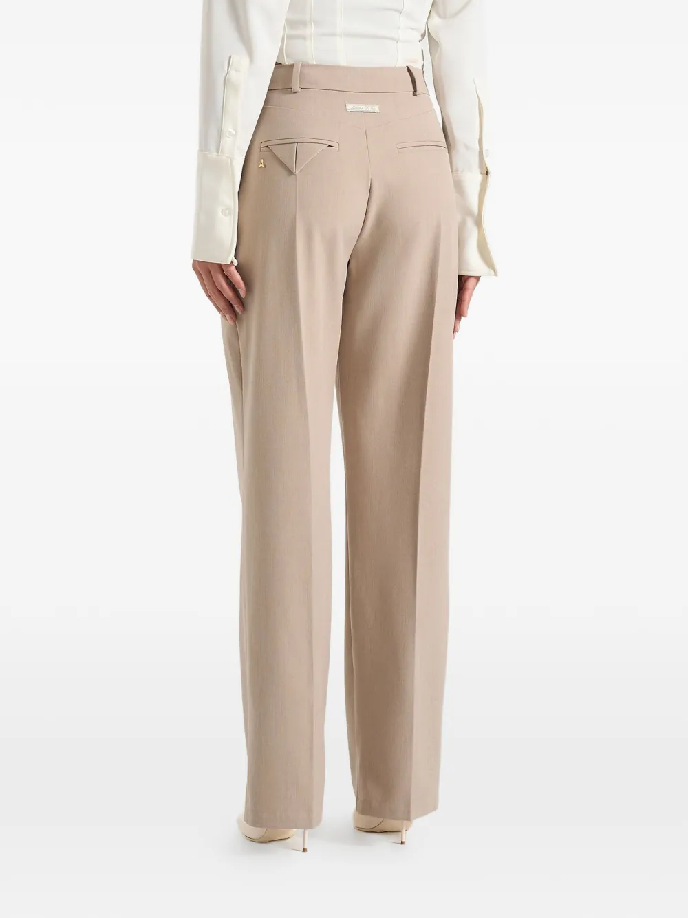  Manière De Voir Julie Pleated Trousers - Neutrals 