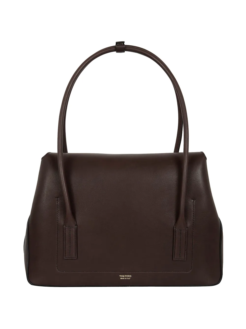 TOM FORD leather tote bag - Marrone