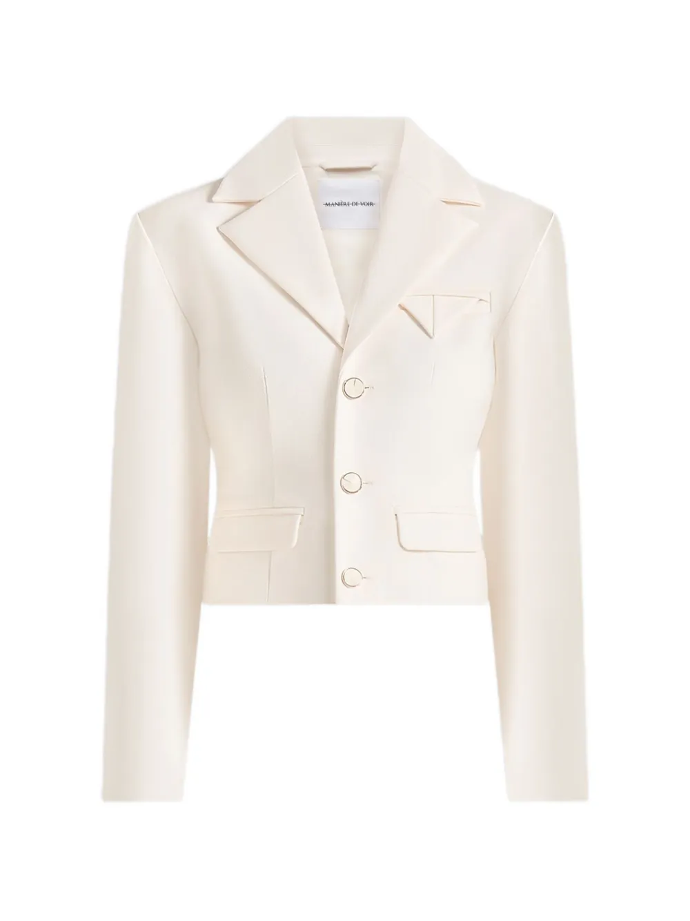 Manière De Voir Prisca cropped blazer - Toni neutri