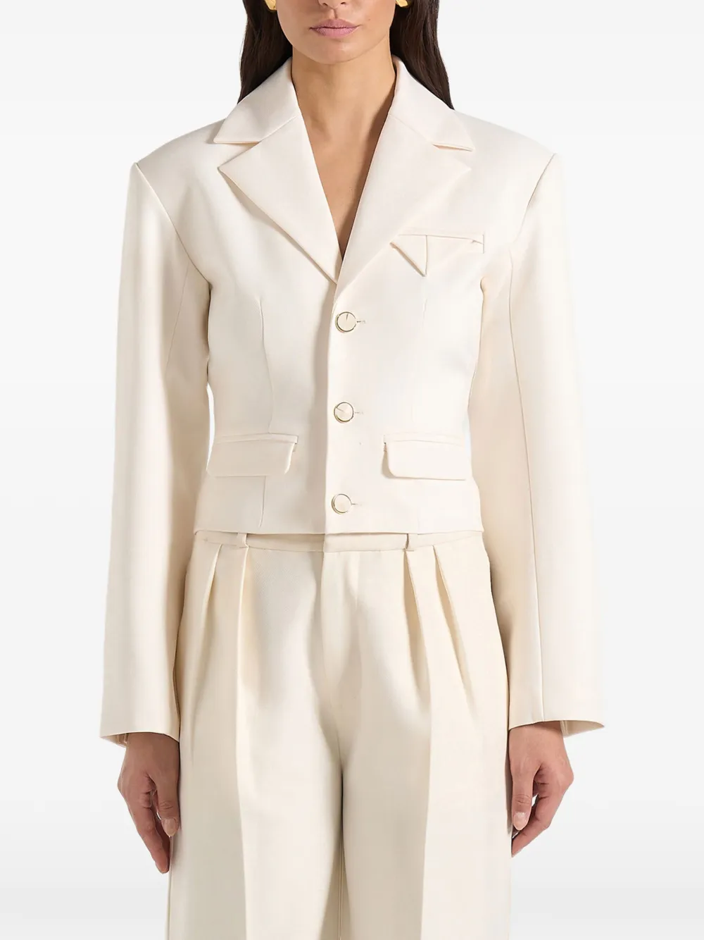 Manière De Voir Prisca cropped jack Beige