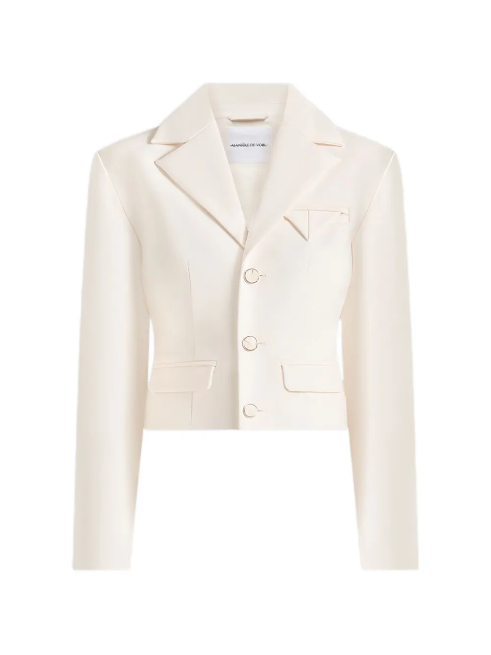 Manière De Voir veste de tailleur Prisca à coupe crop - Tons neutres