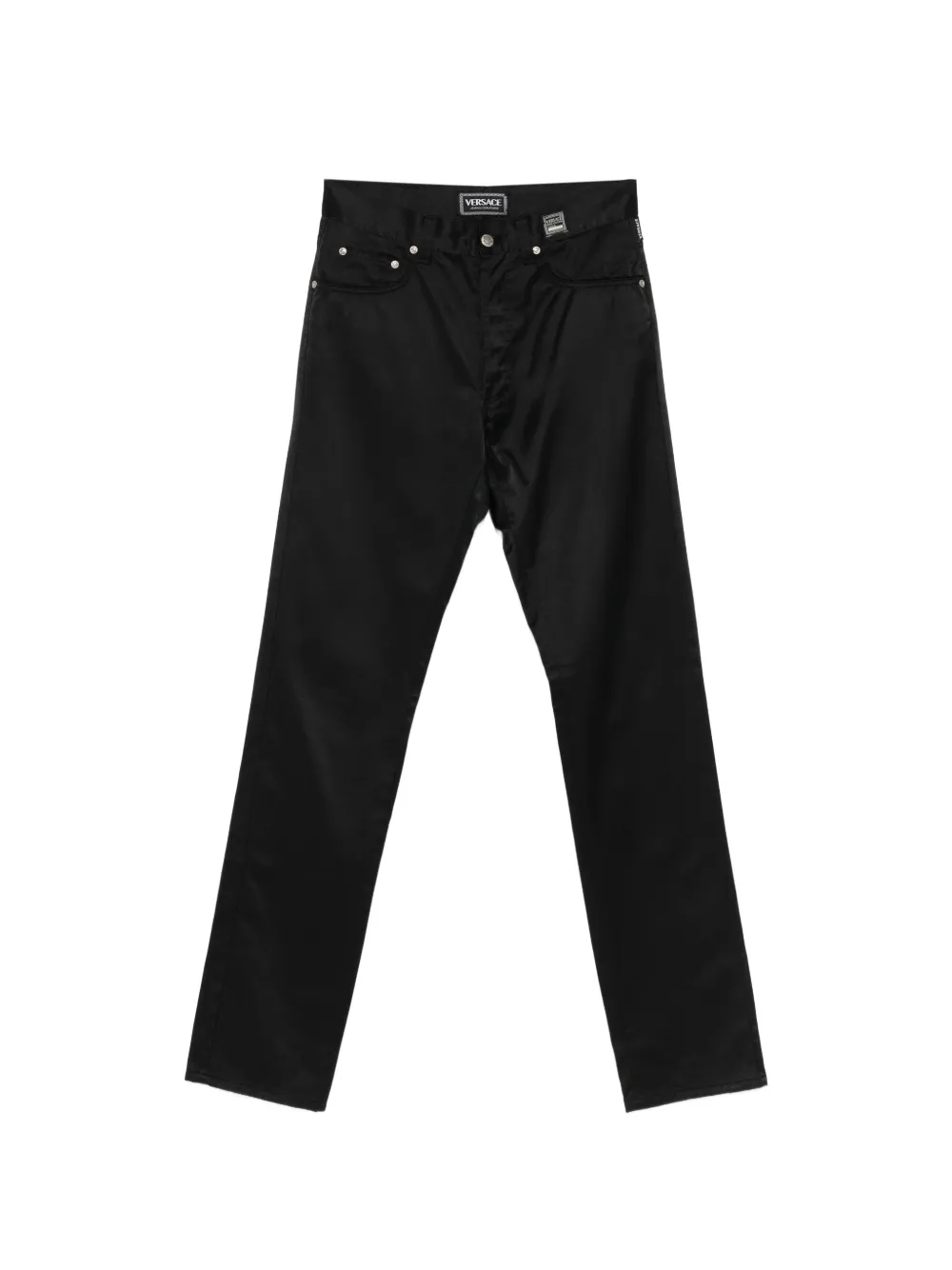 Versace Pre-Owned 1990s belt loops trousers - Nero