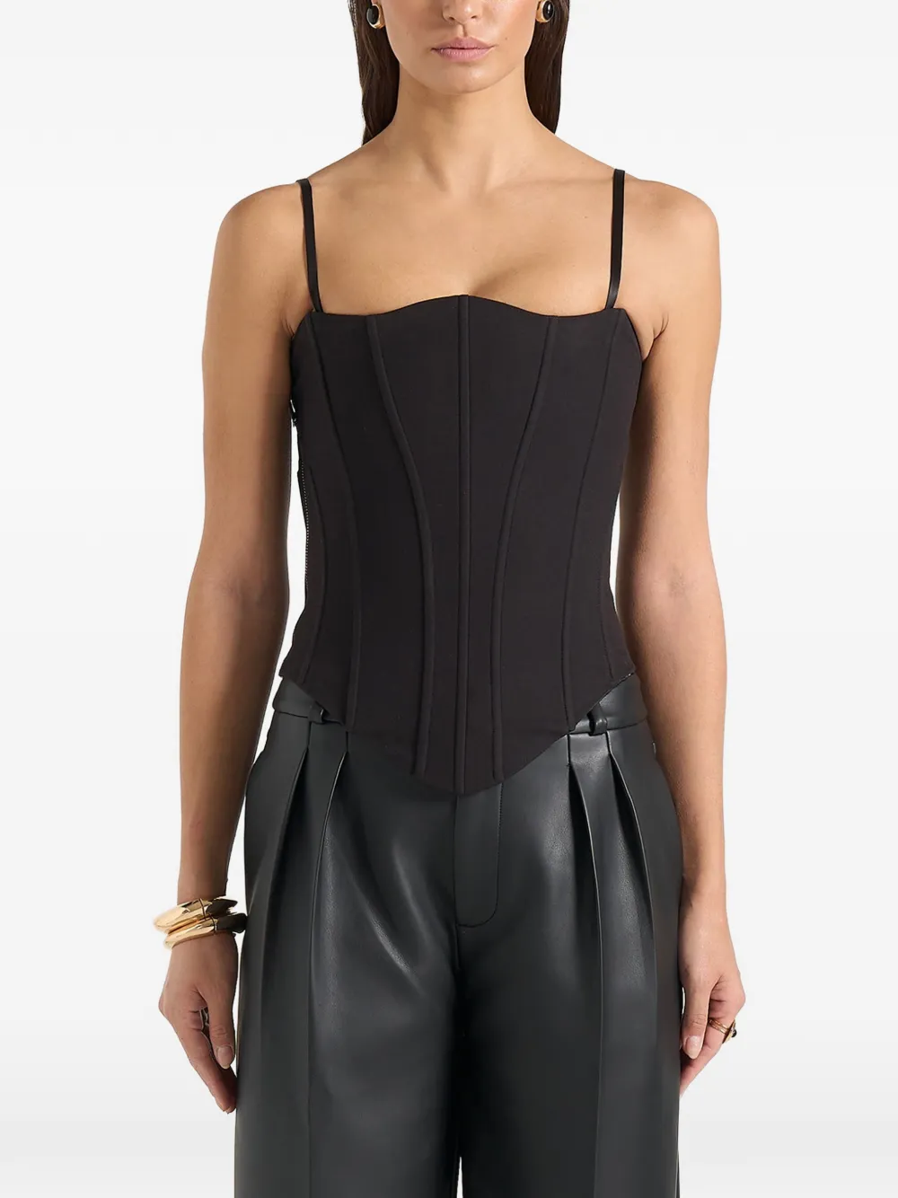 Manière De Voir Scarlett korset met veters Zwart