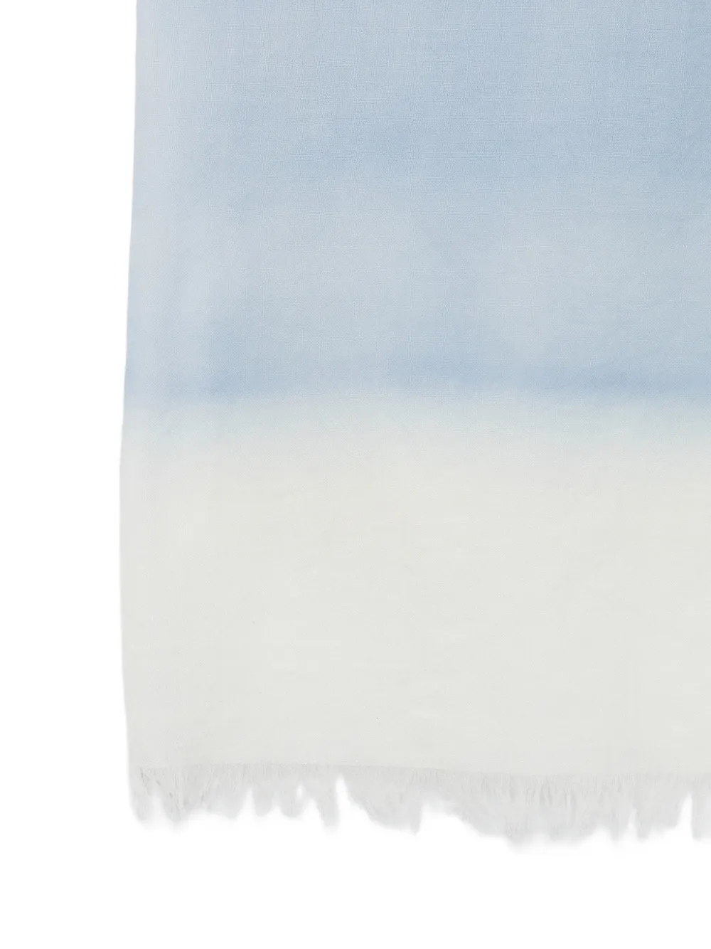  D'aniello Fringed Colour Block Scarf - Blue 