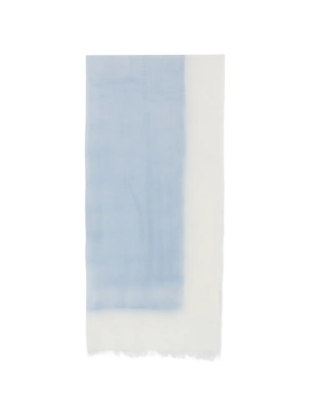 D'aniello fringed colour block scarf - Blu