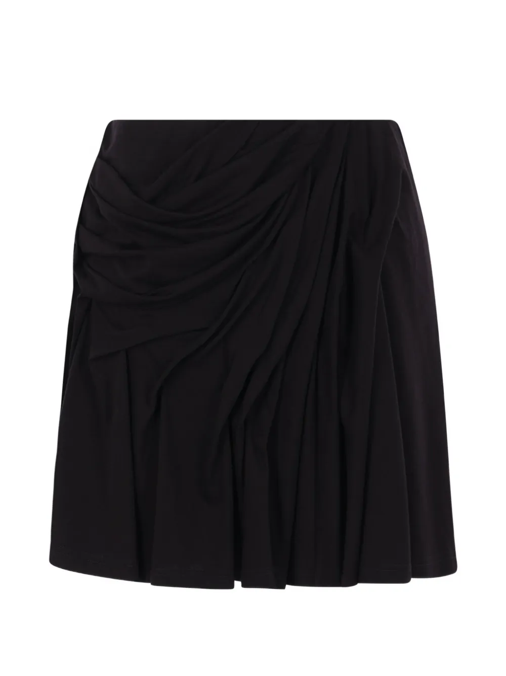 PETRA draped-design mini skirt - Nero