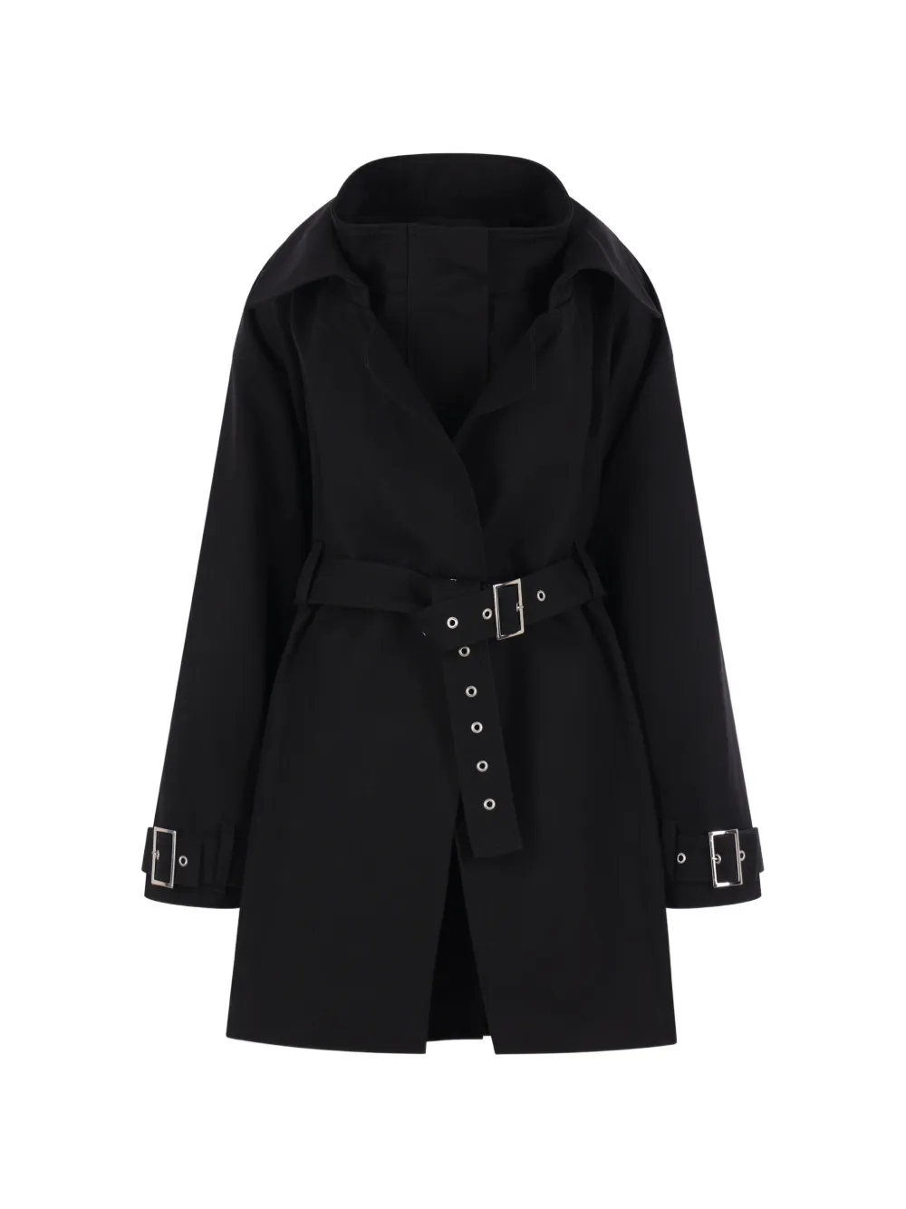 PETRA belt-fastening coat - Nero