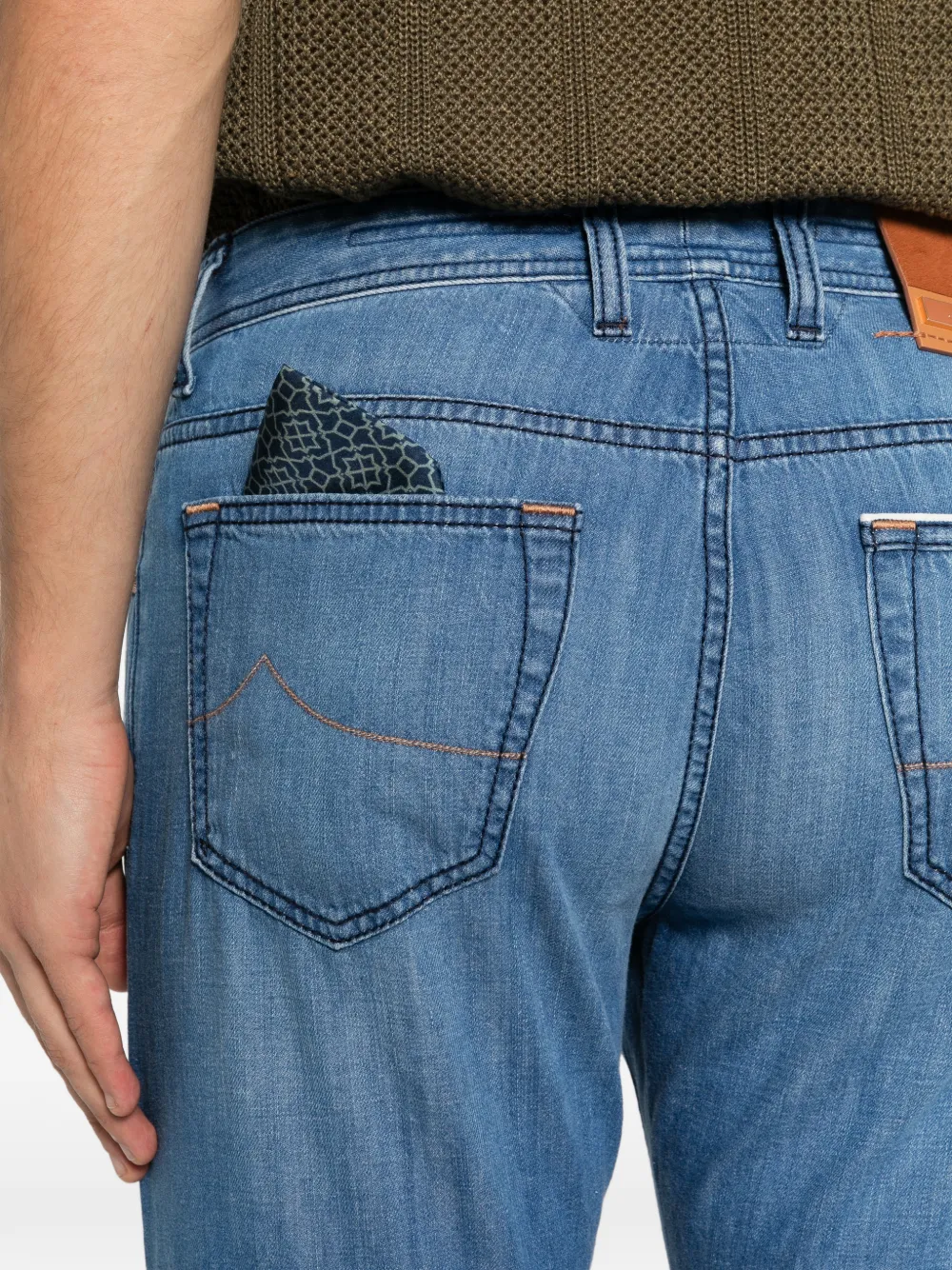Jacob Cohën Jeans met vijf zakken Blauw