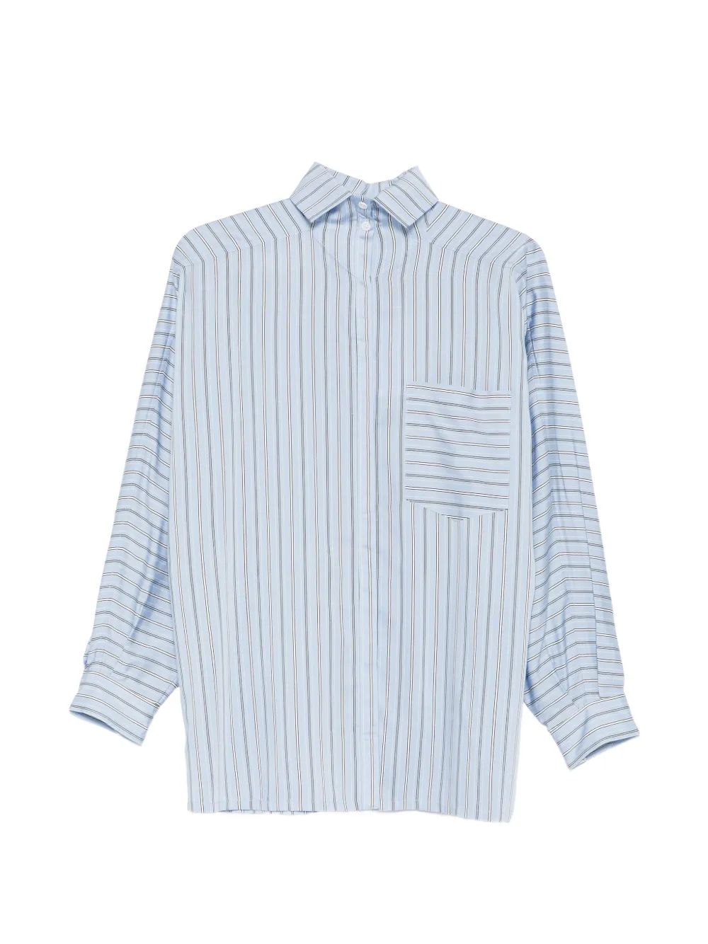 IRO striped pocket shirt - Blu