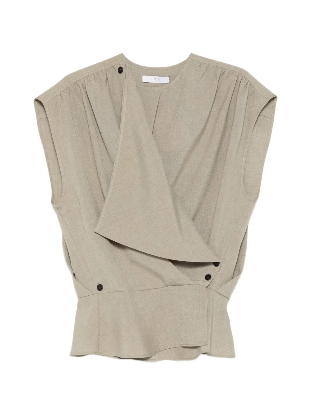 IRO Scilla draped button top - Verde