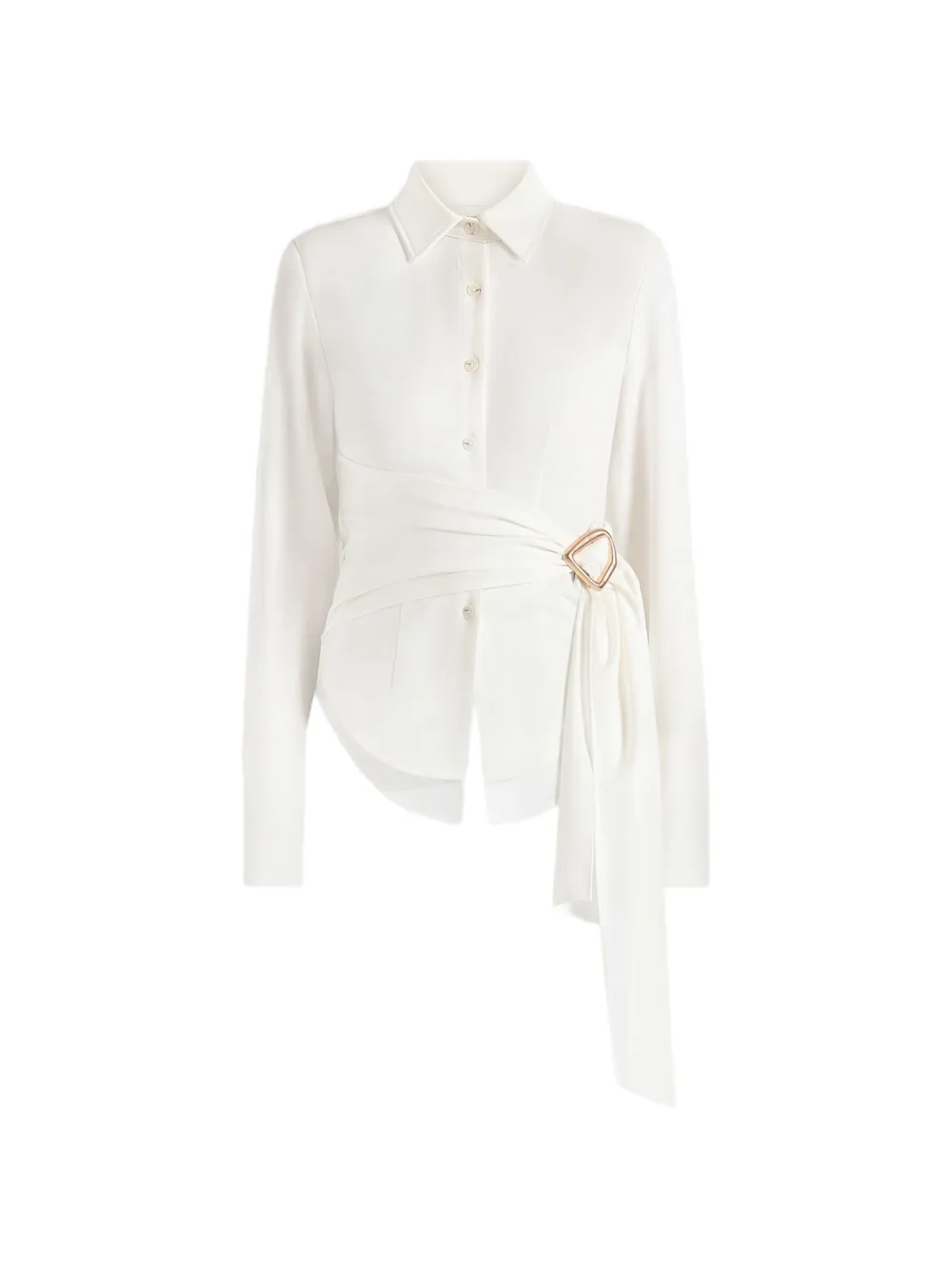 Manière De Voir Fia wrap shirt - Weiß