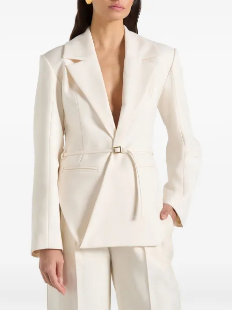 Manière De Voir Yuna plunge belted blazer