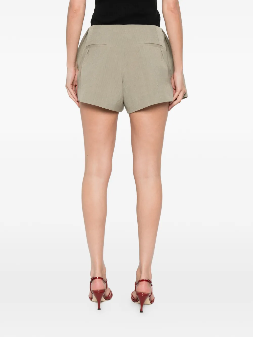 IRO Geplooide shorts Beige