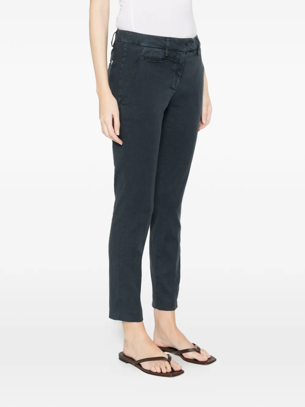  Dondup Linen Trousers - Grey 