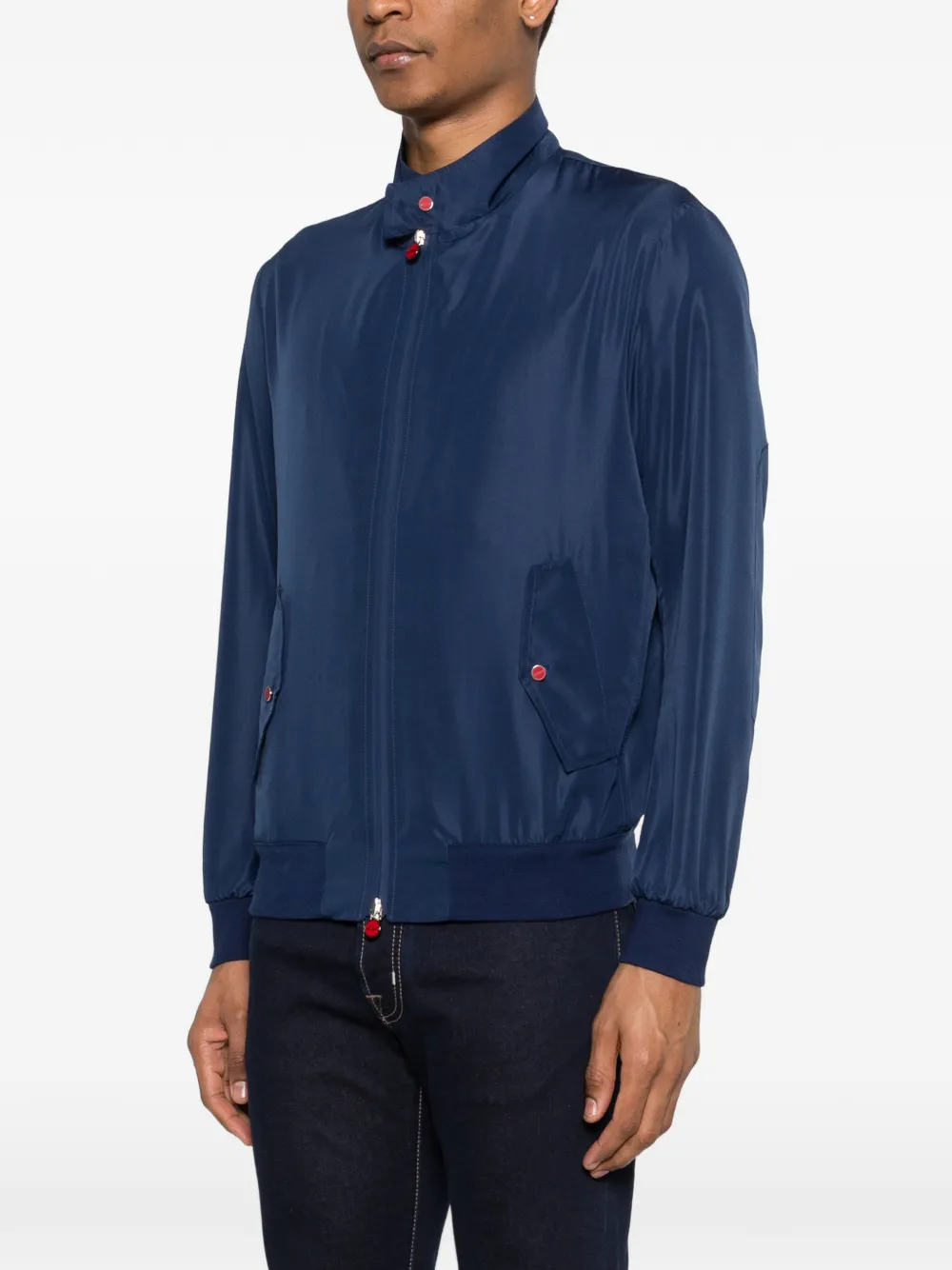  Kiton Zipped Jacket - Blue 