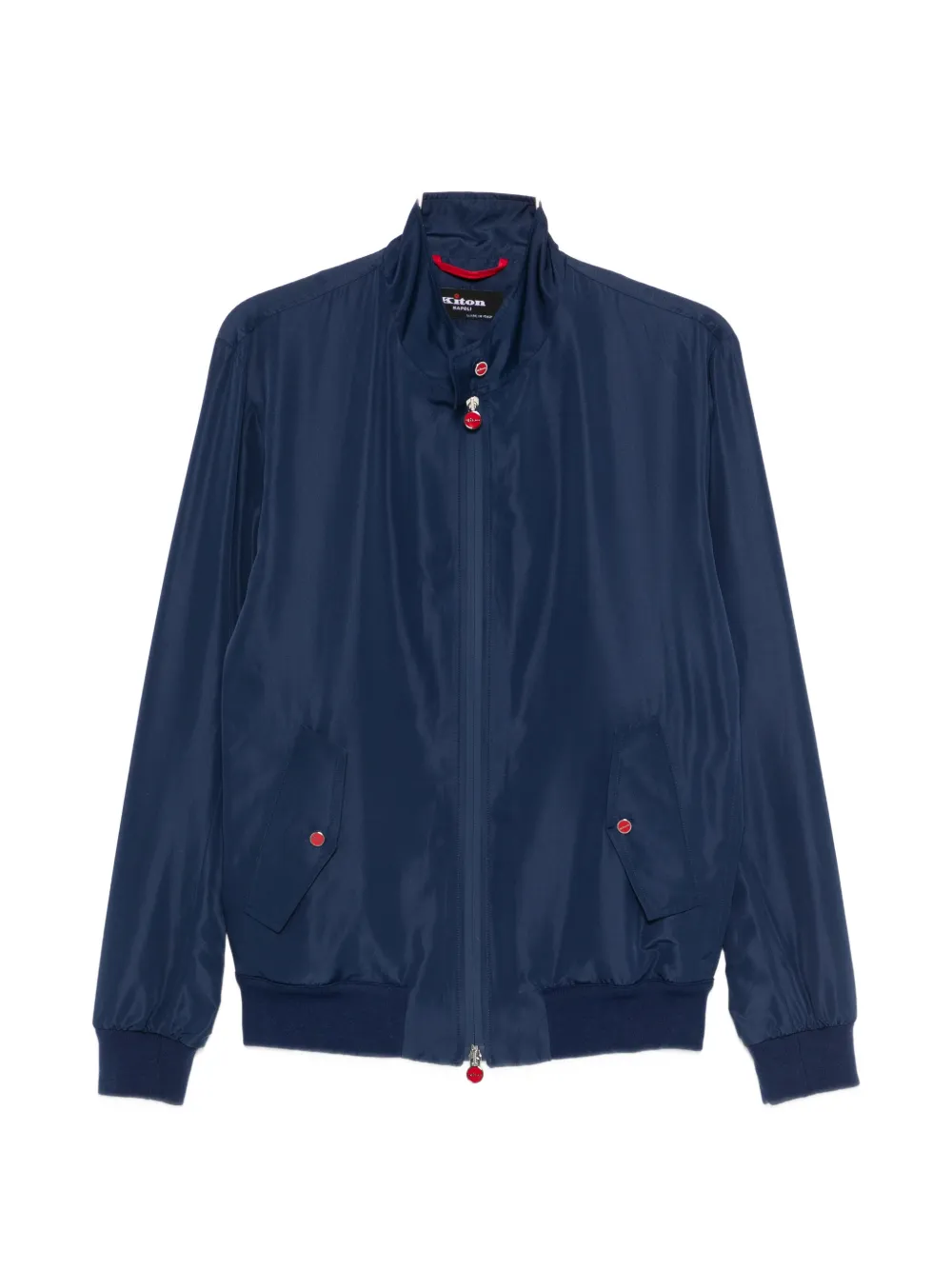 Kiton zipped jacket - Blu