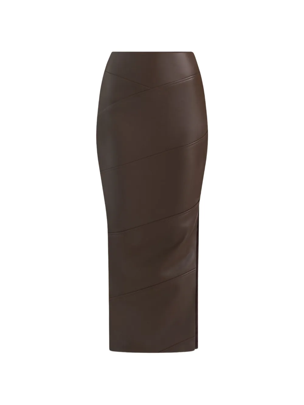 Manière De Voir Gonna midi Daisy con spacco laterale - Marrone