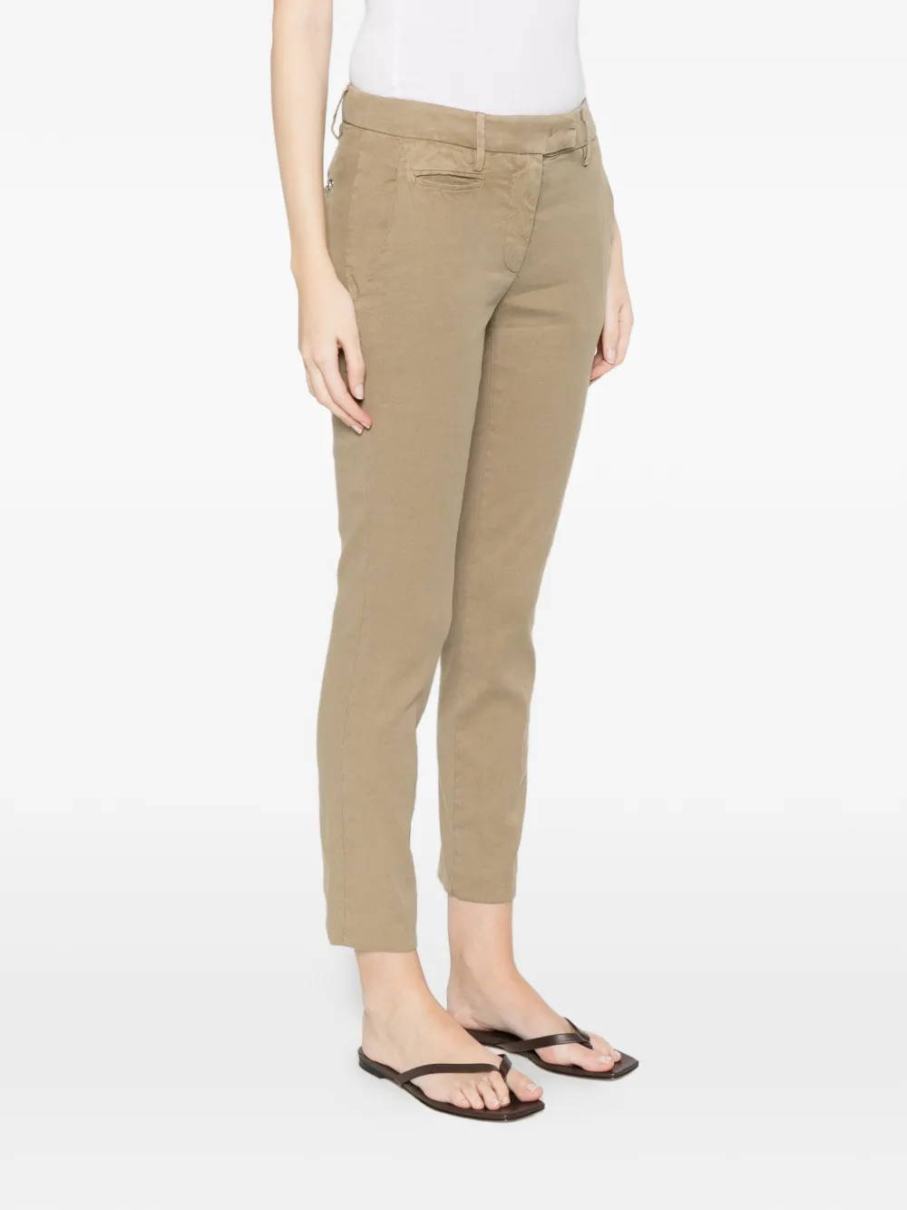  Dondup Pantalones De Lino - Neutro 