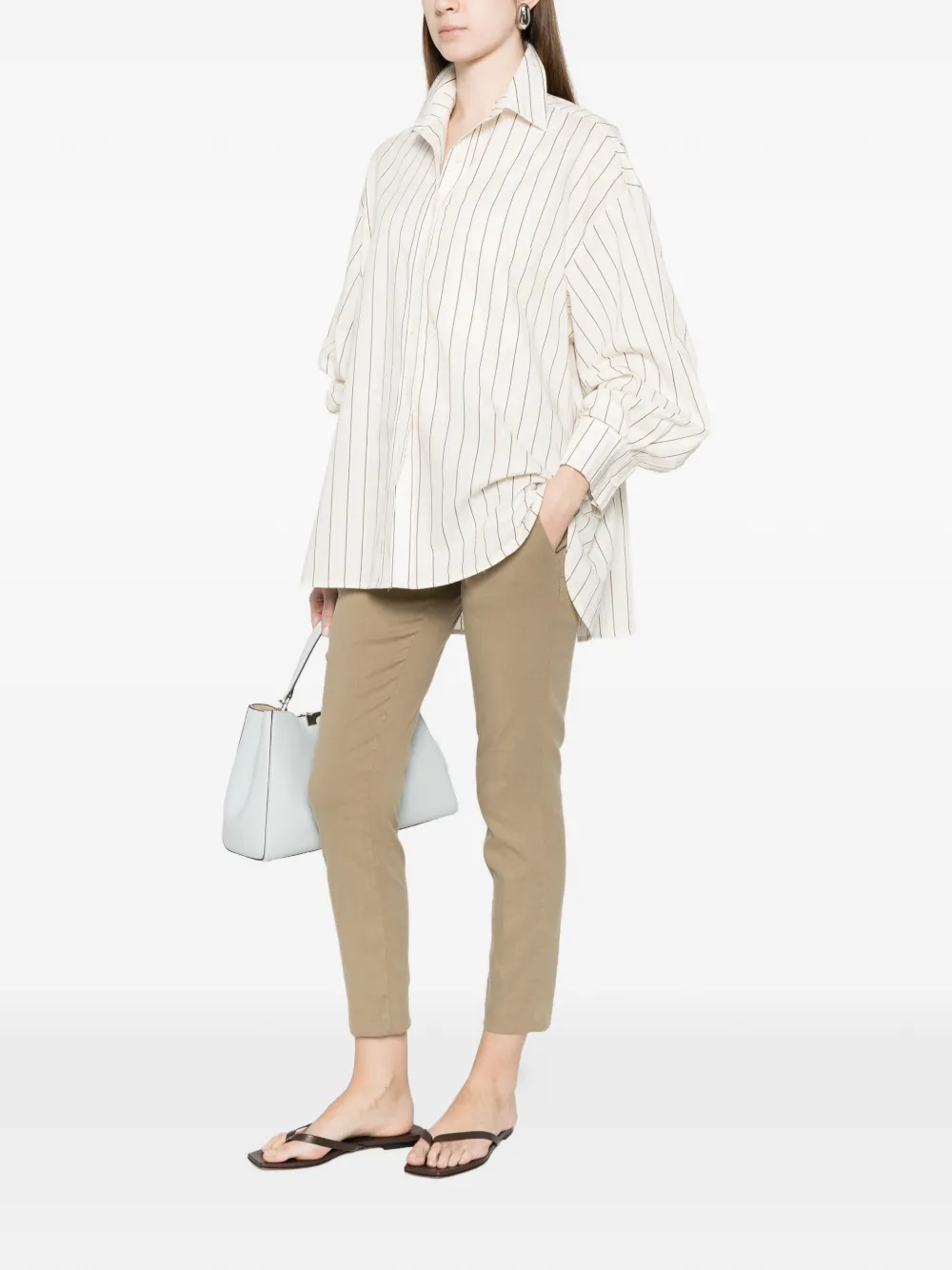  Dondup Pantalones De Lino - Neutro 
