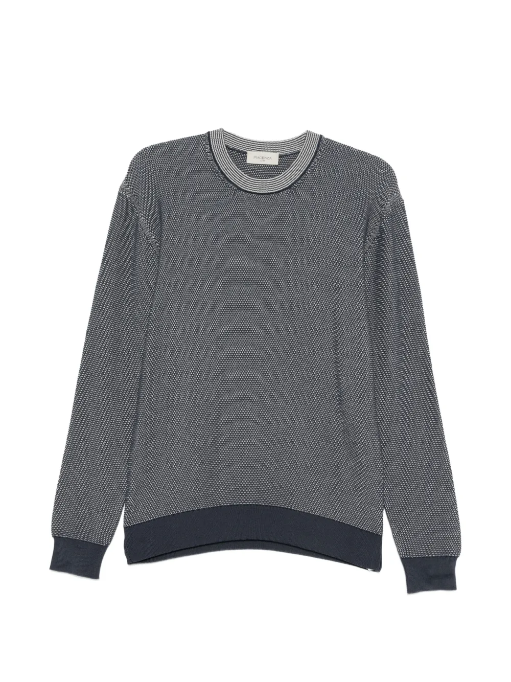 Piacenza 1733 patterned silk sweater - Blu