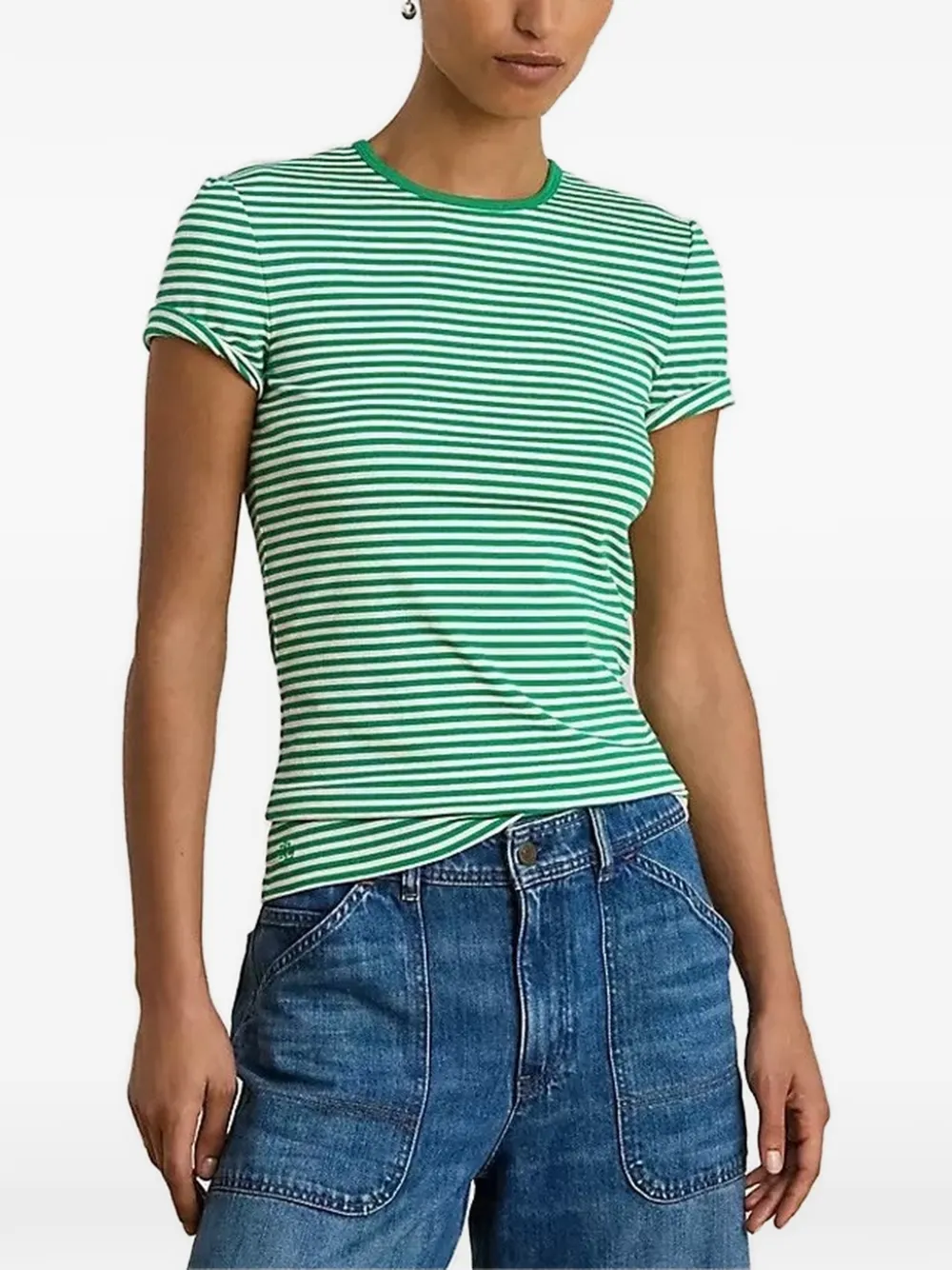 Lauren Ralph Lauren striped T-shirt - Verde
