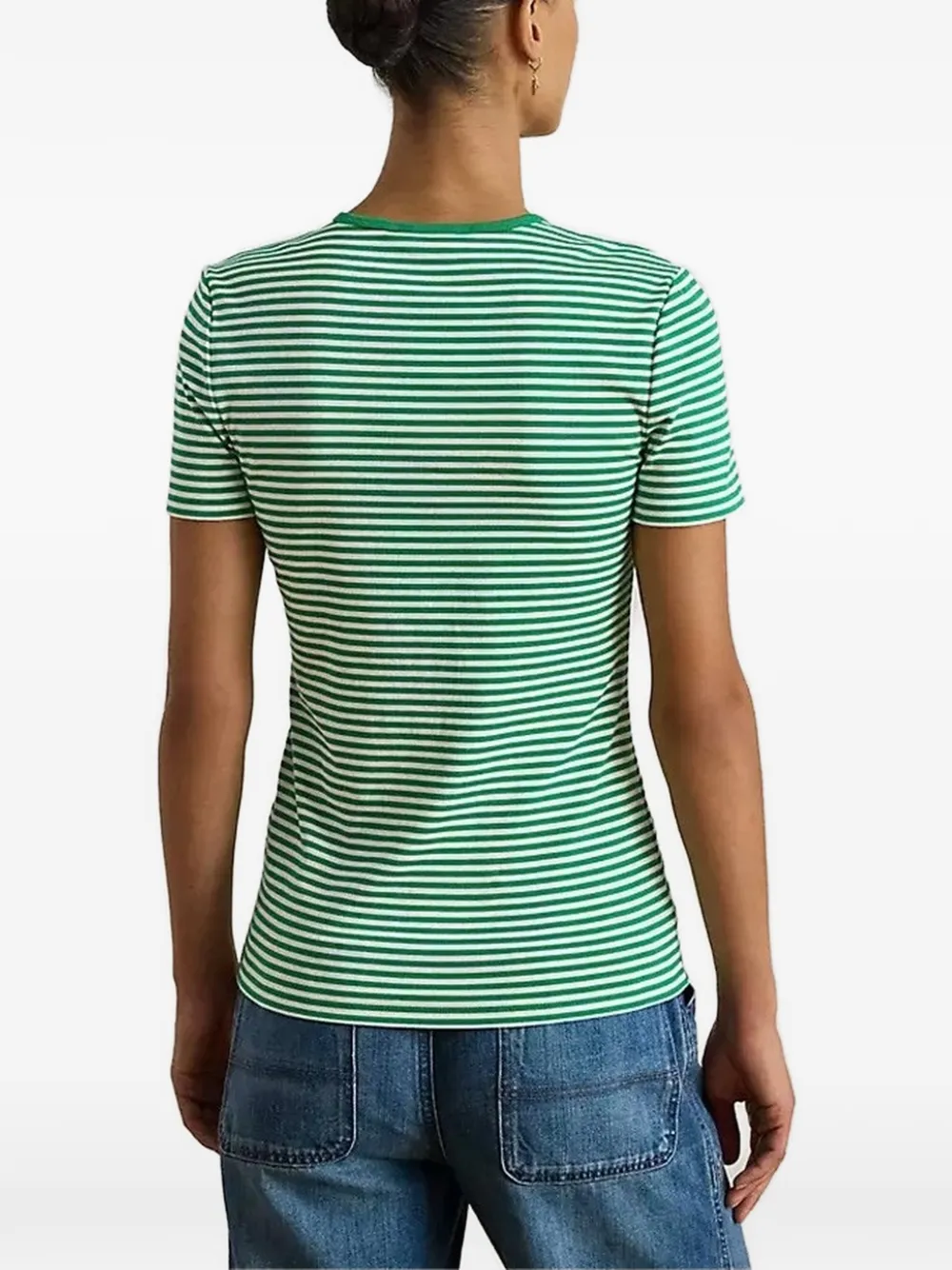  Lauren Ralph Lauren Striped T-shirt - Green 