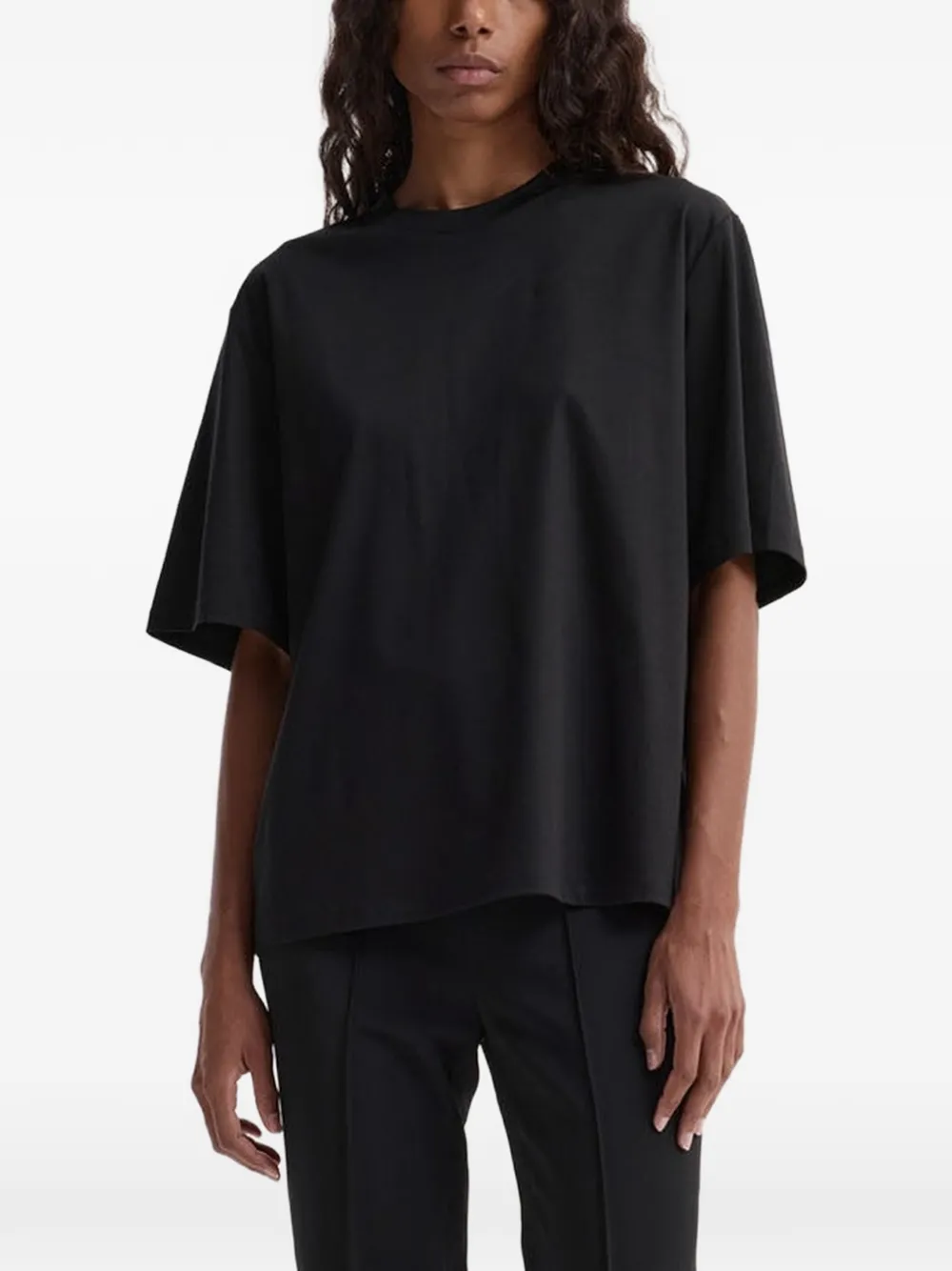Róhe T-shirt oversize girocollo - Nero