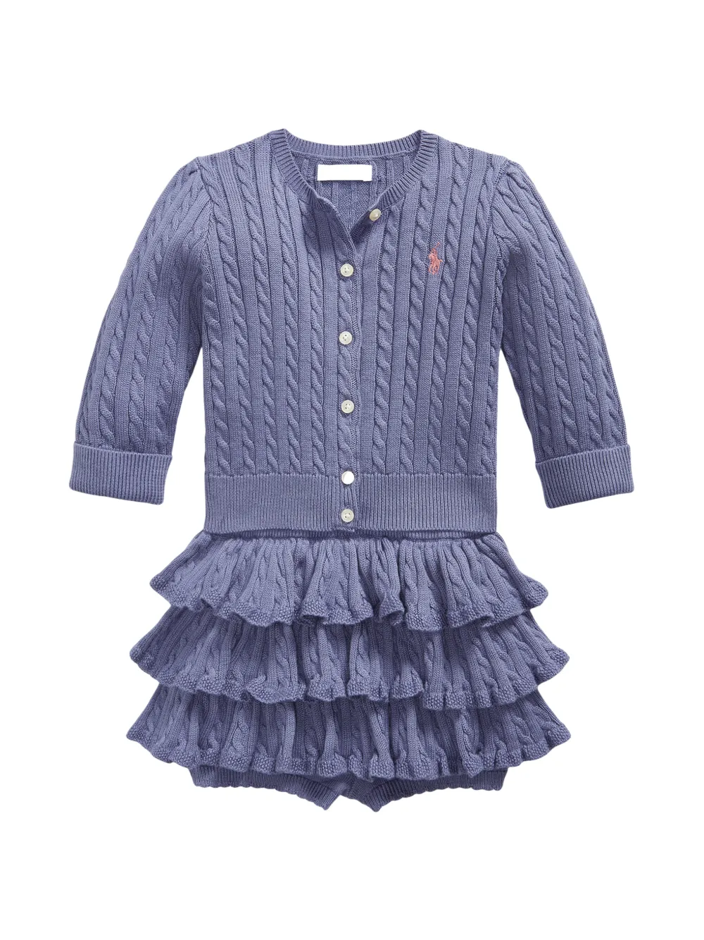 POLO RALPH LAUREN KIDS Set gonna con ruches - Viola