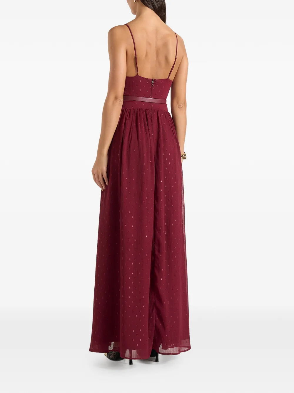 Manière De Voir Rosie mini-jurk met kant Rood