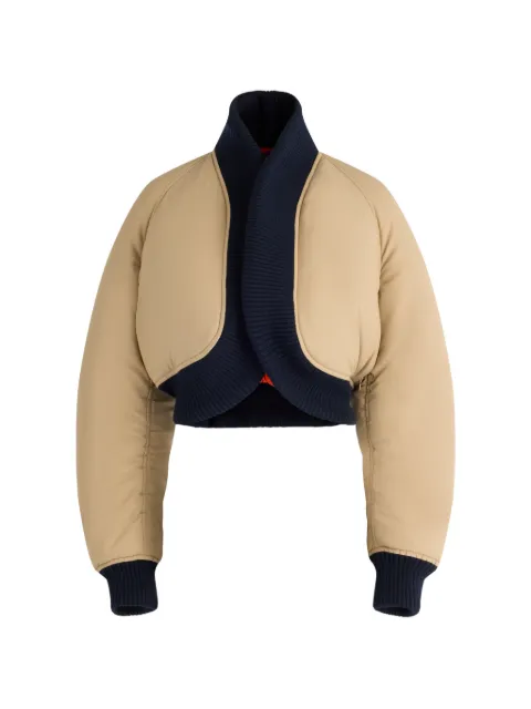 Jean Paul Gaultier ribbed bomber jacket