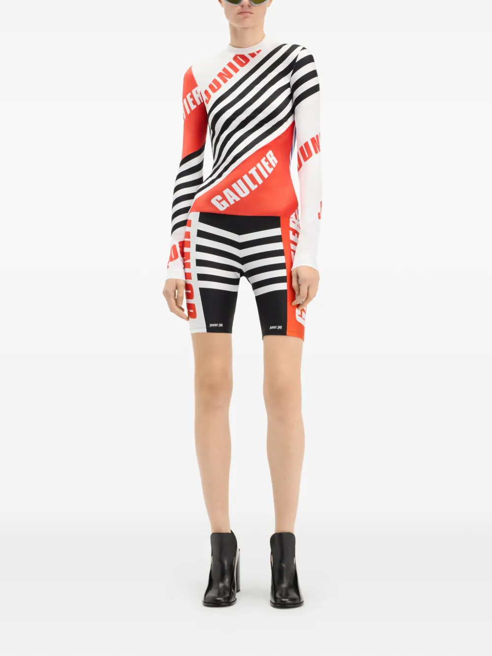 Jean Paul Gaultier Top met lange mouwen en print Wit