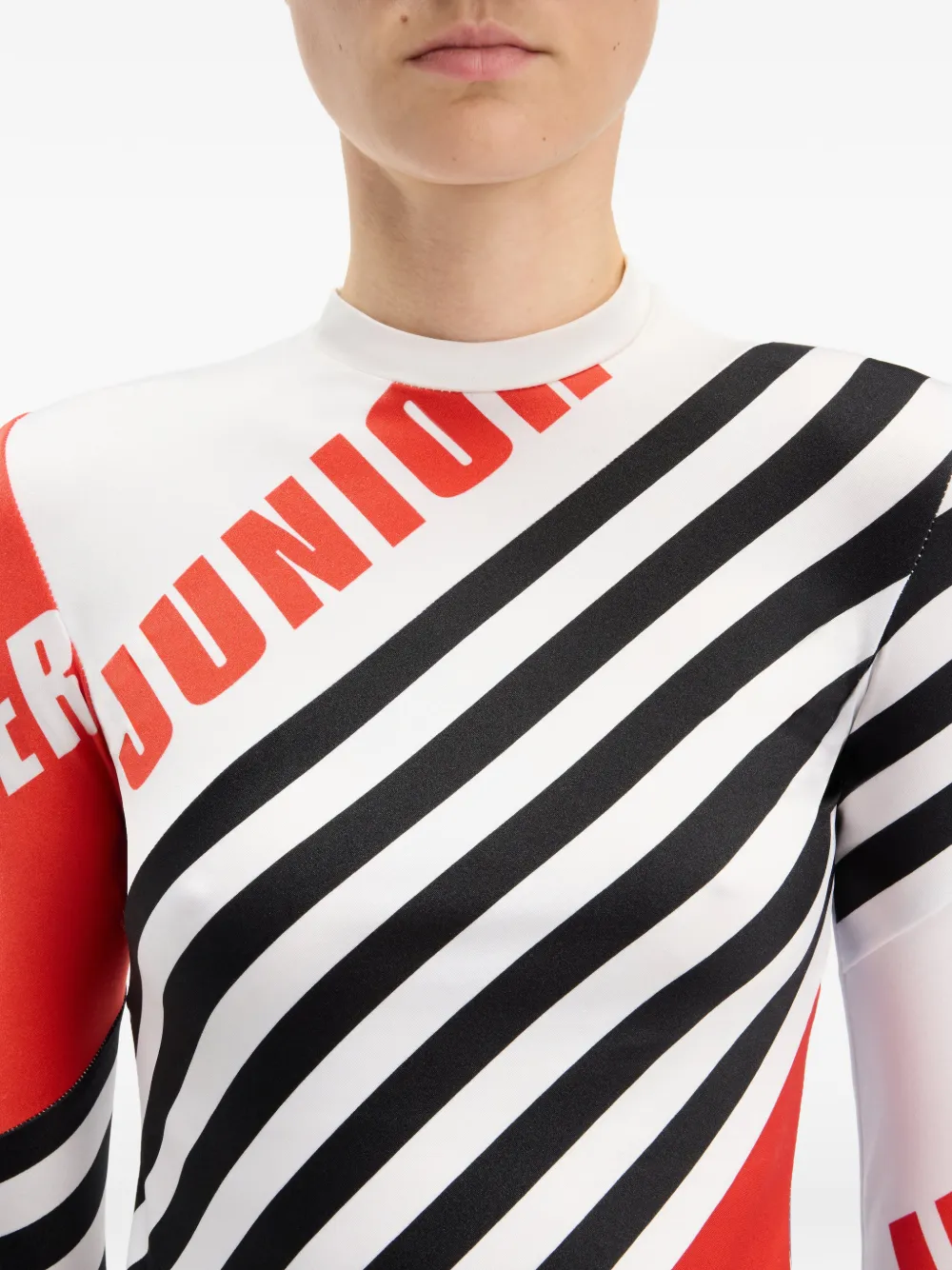 Jean Paul Gaultier Top met lange mouwen en print Wit