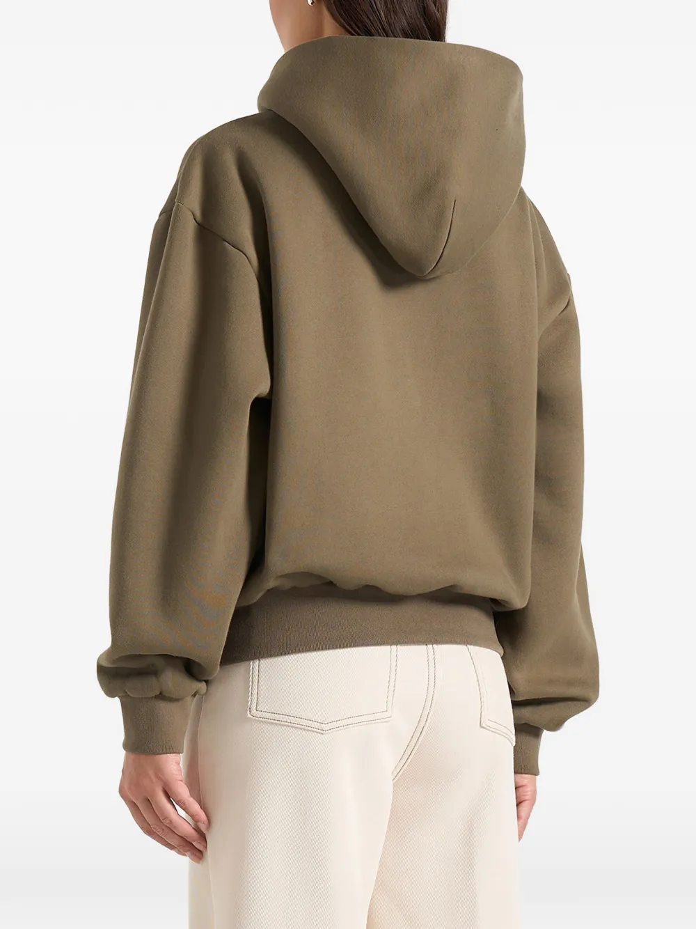 Manière De Voir JS009 Eiffel hoodie met rits Groen