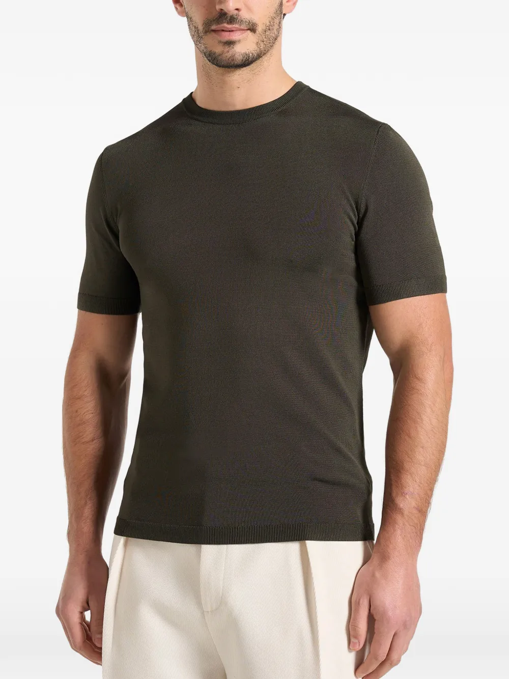 Manière De Voir TS010 gebreid T-shirt Groen