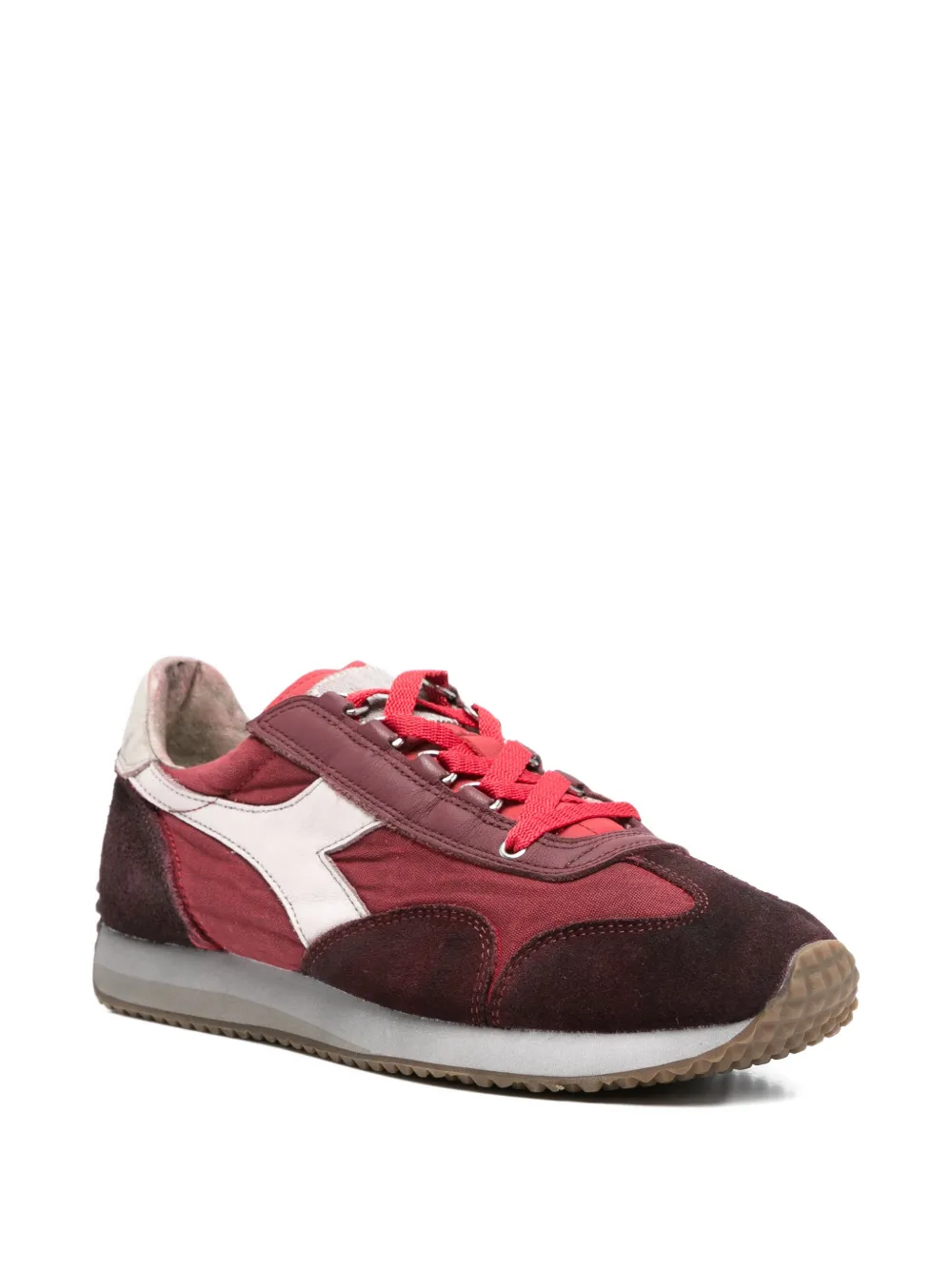 Diadora Equipe logo stripe leather sneakers Rood