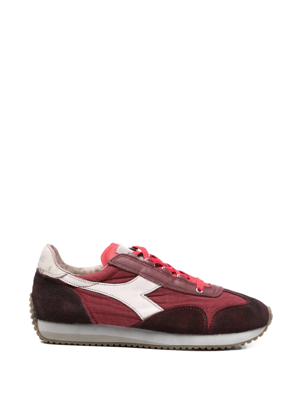 Diadora Equipe logo stripe leather sneakers Rood
