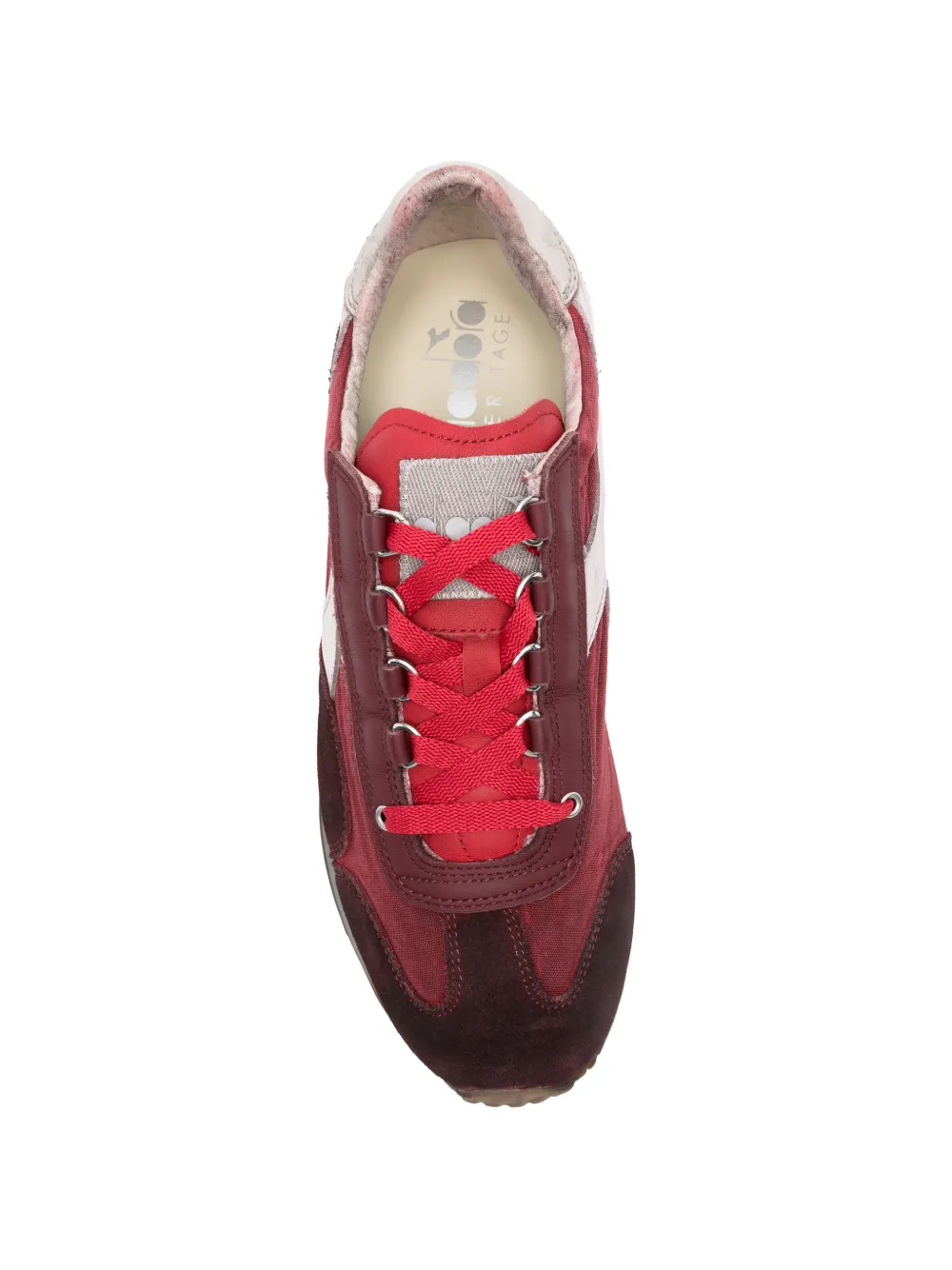 Diadora Equipe logo stripe leather sneakers Rood
