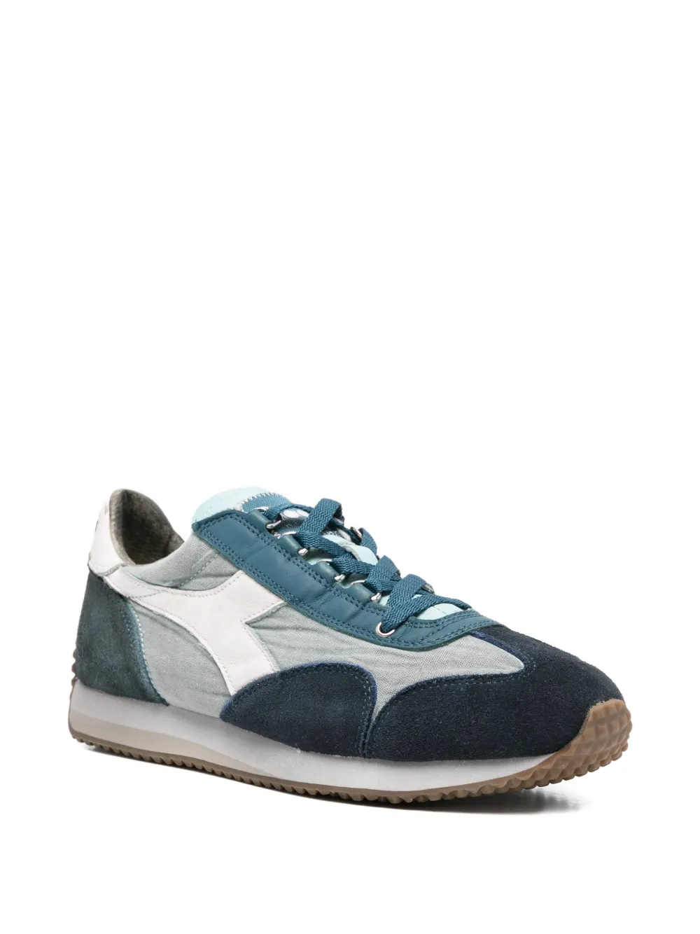Diadora Equipe insignia blue leather sneakers Blauw