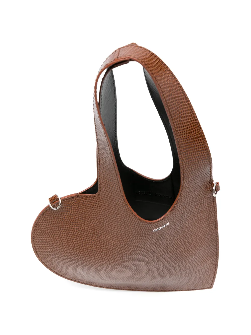 Coperni Kleine shopper met hartprint Bruin