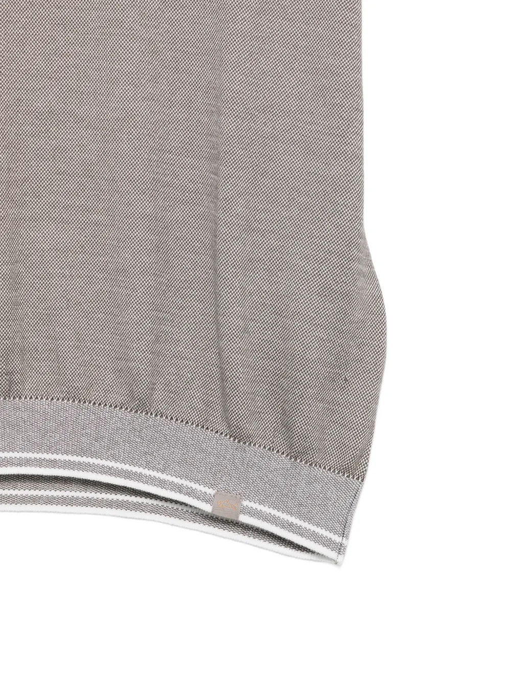 Paul & Shark T-shirt met gestreepte afwerking Beige
