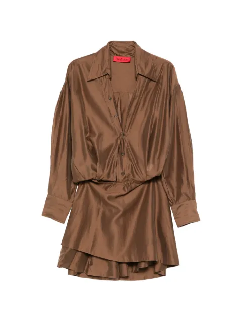 THELATEST Denise button mini dress