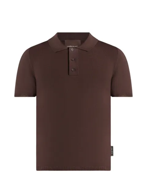 Manière De Voir ribbed knitted polo top