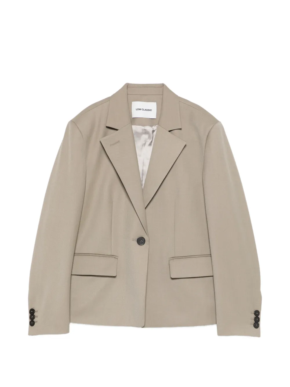 Low Classic button jacket - Toni neutri