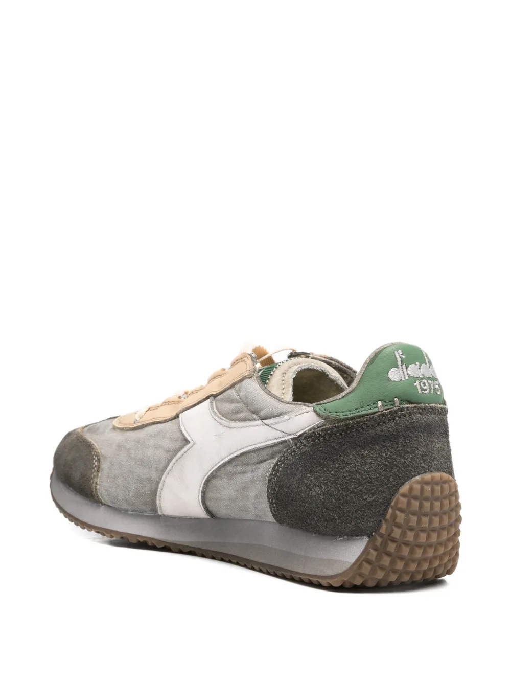 Diadora Equipe beige dew detail leather sneakers Grijs